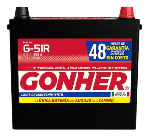 Batería Acumulador Gonher P/ Honda Cr-v 1.5l Turbo 2017/2019