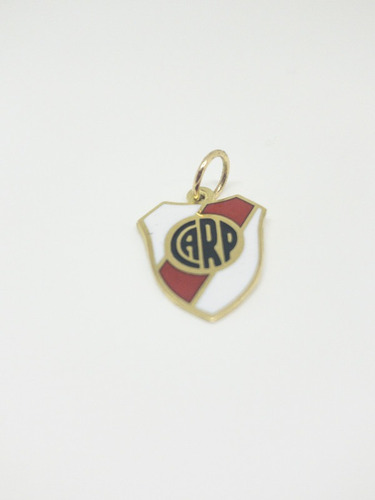 Dije Escudo River Plate N°3 Oro 18k. Garantia Envio Gratis