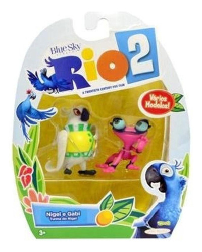 Rio 2 Kit Com 2 Bonecos Nigel E Gabi Sunny
