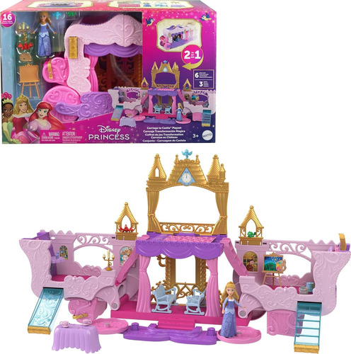 Carruaje Transformación Mágica Disney Princesas Mattel Hwx17