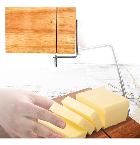 Cortador De Queso, Herramienta Con Mango De Madera De Caucho