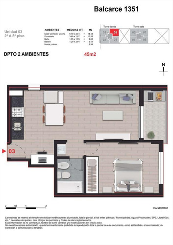 Imagen 4 de 30 de Venta Departamento 1 Dormitorio Al Contrafrente Balcón En Edificio Balcarce 1351 - Moderno