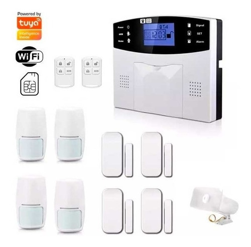 Kit Alarma Casa Comercio Wifi  Gsm 8 Sensores (recomendado)