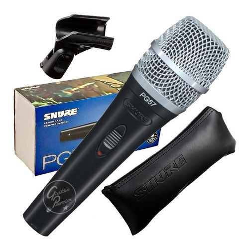 Microfono Shure Pg57 Dinámico Profesional + Pipeta + Funda