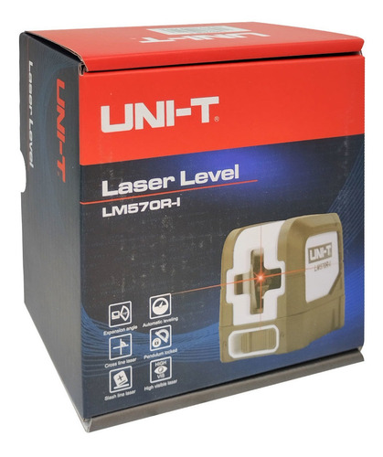 Nivel Láser Rojo 10mw Vertical/horizontal 30 Mts Lm570r-i