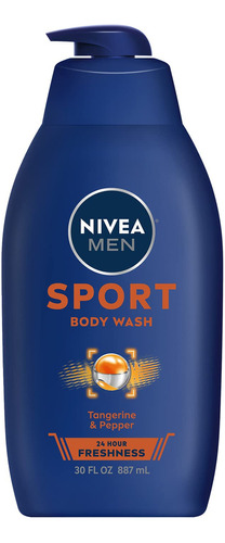 Nivea Men Gel De Baño Deportivo Para Hombre Con Minerales .