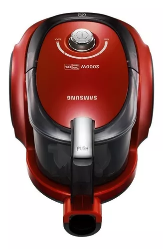 Aspiradora Samsung Sin Bolsa 2000 W Roja Vc20ccnmarf Color Rojo