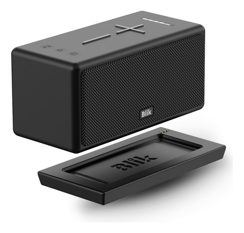 Parlante Bluetooth Portátil Blik-cube Base Carga Color Negro
