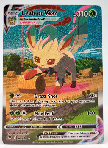 Leafeon Vmax 205/203 - Evolving Skies - Pokemon Tcg