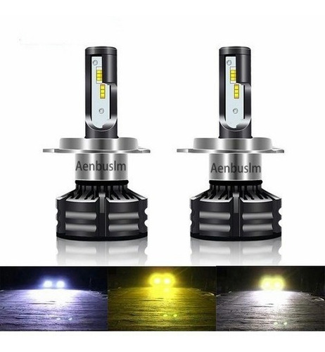 Kit De Faros Led H11 Flash De Tres Colores