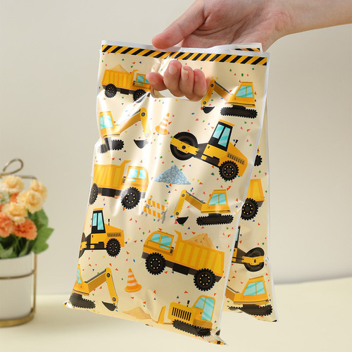 50 Pzs Bolsa De Regalo De Cumpleaños De Camión De Ingeniería