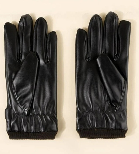 Guantes Para Invierno De Hombre. Cuero Sintético. Mod. Pass