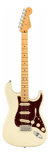 Guitarra eléctrica Fender American Professional II Stratocaster de aliso olympic white brillante con diapasón de arce