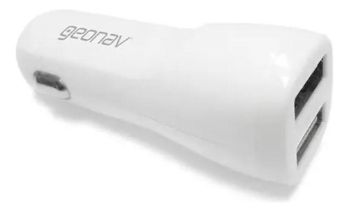 Kit Carregador Veicular+cabo Lightning+suporte Geonav Branco