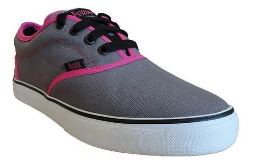 Zapatillas Area Skateboarding Mod Lazys Gris Mujer Urbanas