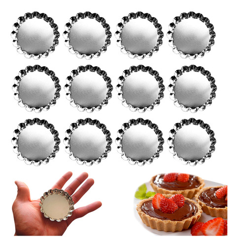 12 Forma Para Mini Tortinha Crespa Ondulada Abauladinha