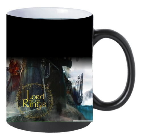 Taza Magica El Señor De Los Anillos + Llavero