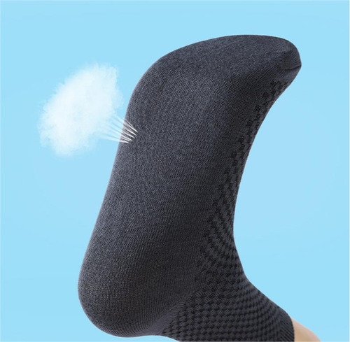 Set De 5 Pares De Calcetines Transpirables Para Hombre