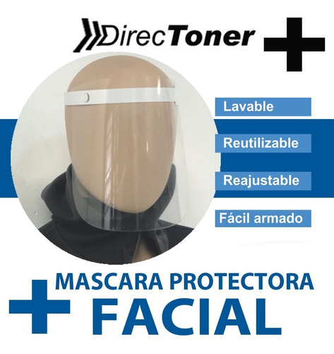 Mascara Protector Facial Reutilizable Reajustable Garantía 