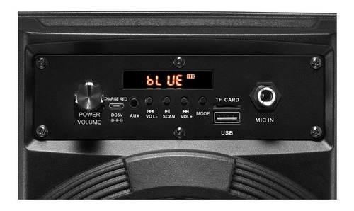 Imagem 4 de 4 de Alto-falante Lenoxx CA80 portátil com bluetooth preto 110V/220V