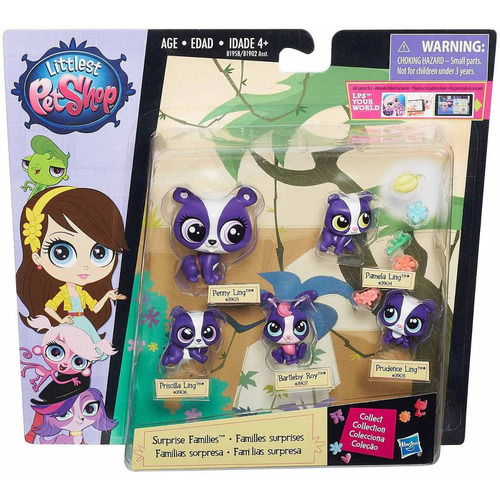 Littlest Pet Shop Sorpresa Familias Mini Mascotas Pack