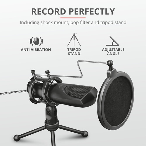 Microfono Trust Gxt 232 Mantis Streaming Usb