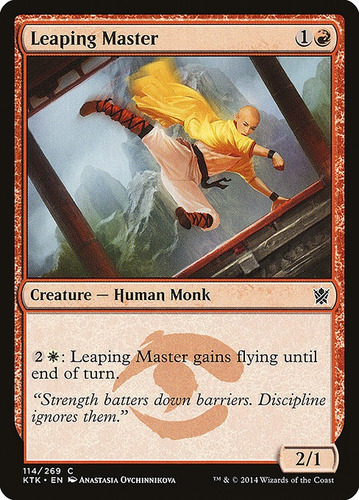 Carta Mtg Leaping Master X 4 Playset Khans Of Tarkir