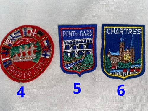 Heráldica Escudos Parches Bordados Tela Diferentes Paises