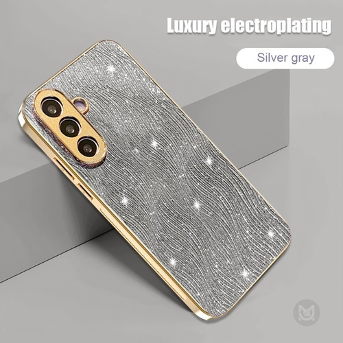 Funda Para Samsung Galaxy A35, A25, A15, A54, A34, A24, A14, A53, Chapada Con Purpurina, Lente De Cámara, Protección A Prueba De Golpes