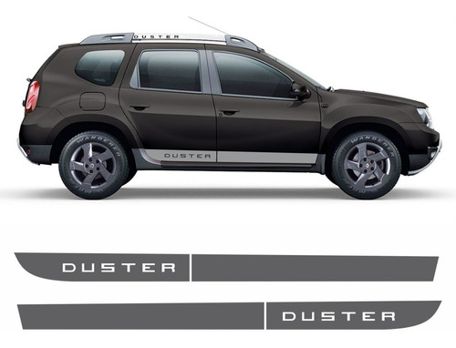 Adesivo Duster Faixa Lateral Grafite Personalizado Dstr32
