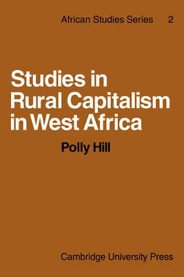 Libro African Studies: Studies In Rural Capitalism In Wes...