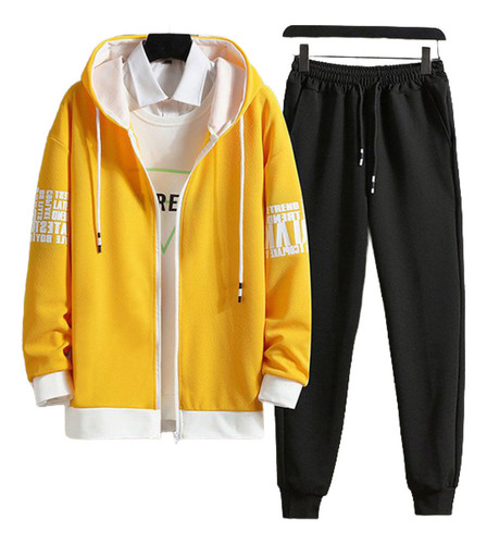 Conjunto Sudadera Estilo Coreano Para Chicos Adolescentes