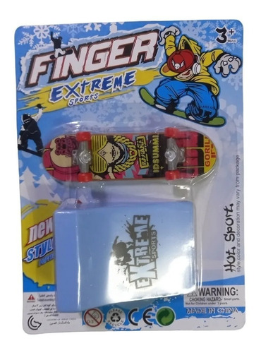 Mini Juego Skate Para Dedos Patinetas Y Rampa - Fingerboard