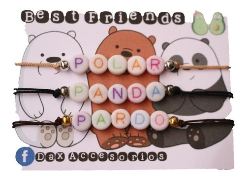 Pulseras Para Amigos Osos Escandalosos 