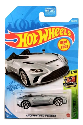 Aston Martin V12 Speedster Gris Hot Wheels Mattel