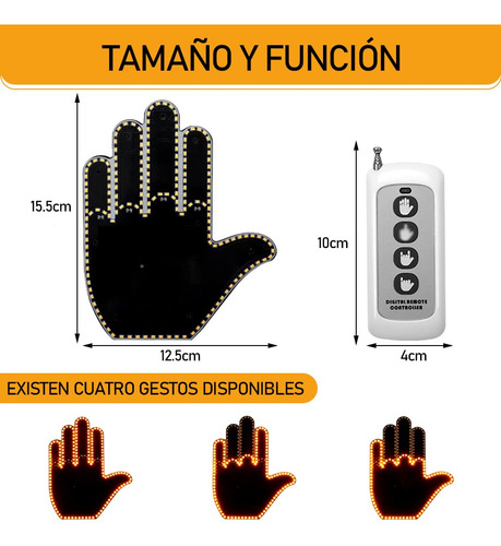 Luz De Dedo De Coche Con Control Remoto, Luces De Dedo Para