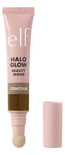 Elf Halo Glow Beauty Wand Contour bronzeado médio Contour Tom de maquiagem bronzeado médio