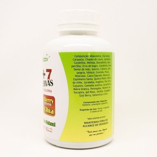 30+7 Ervas Goji Berry E Chia 180 Cápsulas 500 M G