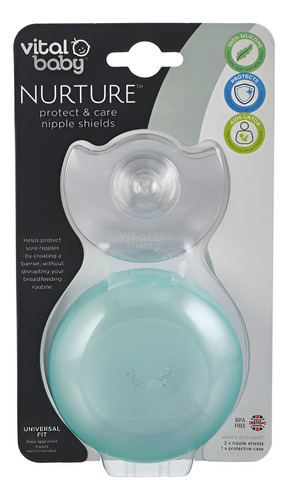 Pack 2 Protectores Pezón Pezoneras Con Protector Vital Baby