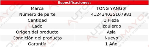 Un Marco Radiador Izquierdo Tong Yang Matiz 2006-2013