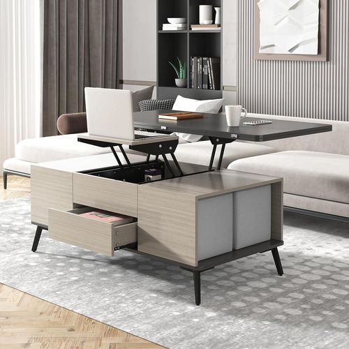 Moderna Mesa Auxiliar 3 En 1 Con 4 Taburetes Para Sala De Es