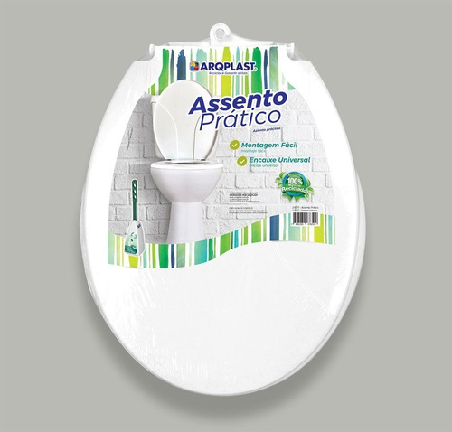 Assento De Vaso Sanitário Universal Plástico Resistente