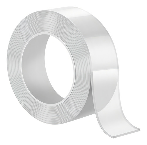 Nano Cinta Doble Cara Multiusos/reutilizable Steren Pt-500 Blanco Lisa