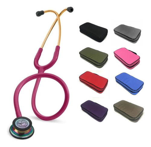 Fonendo Littmann Classic Iii Frambuesa Arcoiris 5806 + Estuc