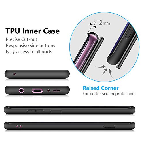 Funda Para Samsung Galaxy S9 Plus Negro Piel Sintetica - 1