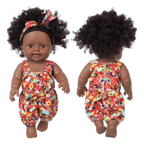 Muñeca Zqdoll Negra Realista De Silicona Suave De 30 Cm Para