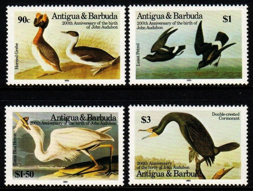 Fauna - Aves - Antigua & Barbuda - Serie Mint