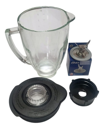 Vaso Completo Vidrio Contemporaneo Para Licuadora Tipo Oster