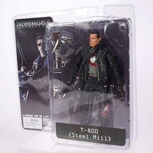 Figura De Acción De The Terminator 2 T-800 T800 Steel Mill D