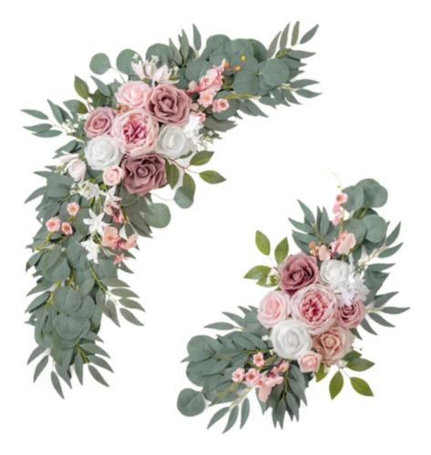 An 2x Arco De Boda Con Flores, Flores For Esquinas, Letrero